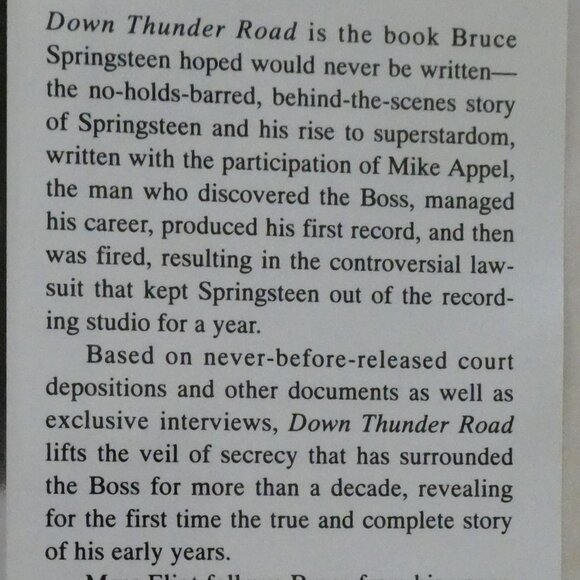 TWO (2) Bruce Springsteen Hard Cover Books. Glory Days and Down Thunder Road - Picture 13 of 16
